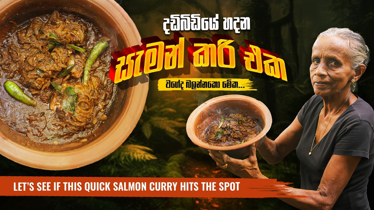 නියමෙට සෙට් වෙන සුපිරි ටින් මාළු කරිය |Let’s See If This Quick Salmon Curry Hits The Spot