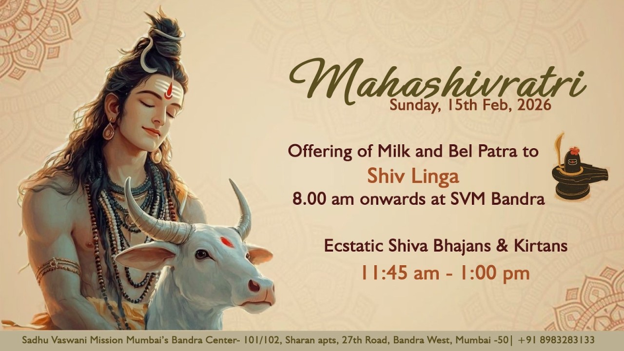 Sacred Mahashivratri- Sunday, 15th Feb, 2026