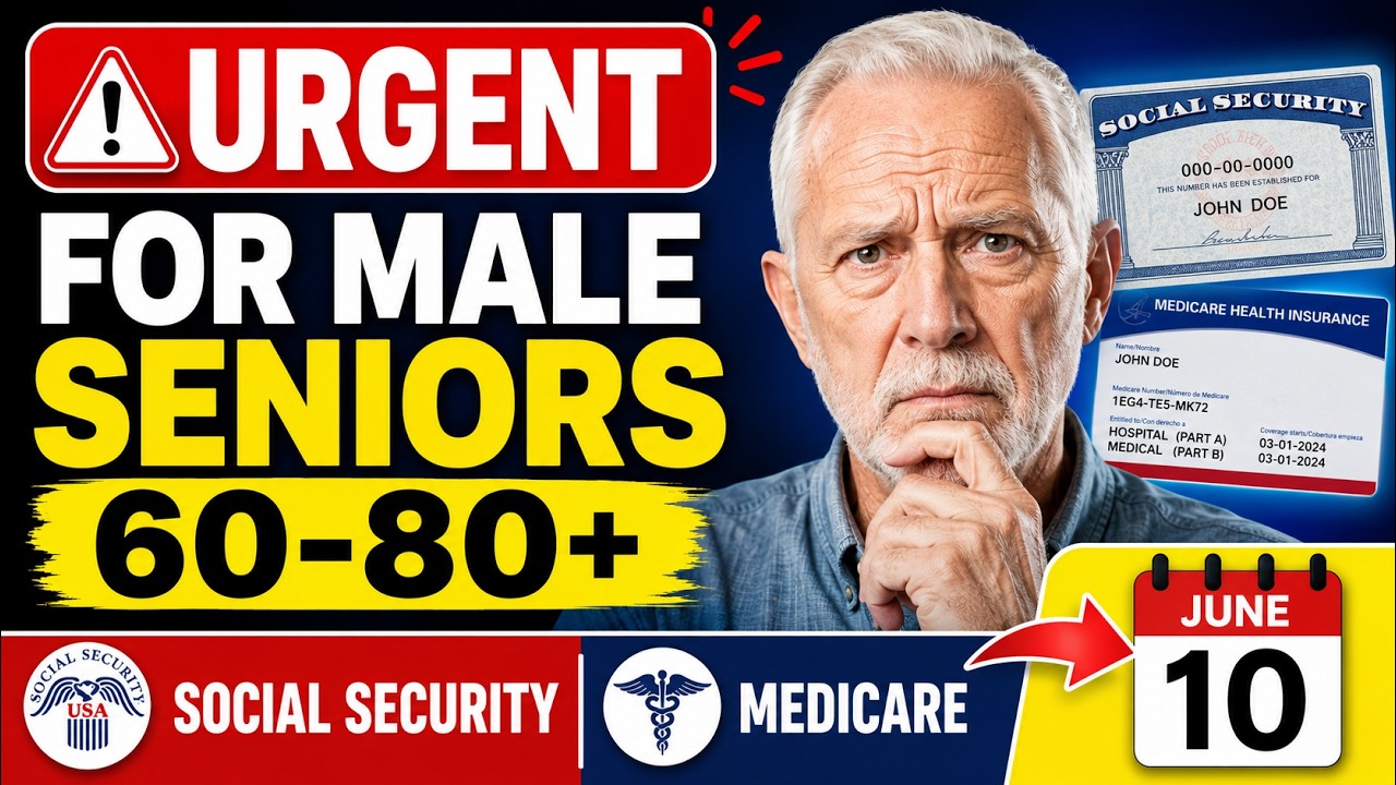 🚨 Male Seniors 60-80+ :  Critical Social Security & Medicare Warning (June 10)