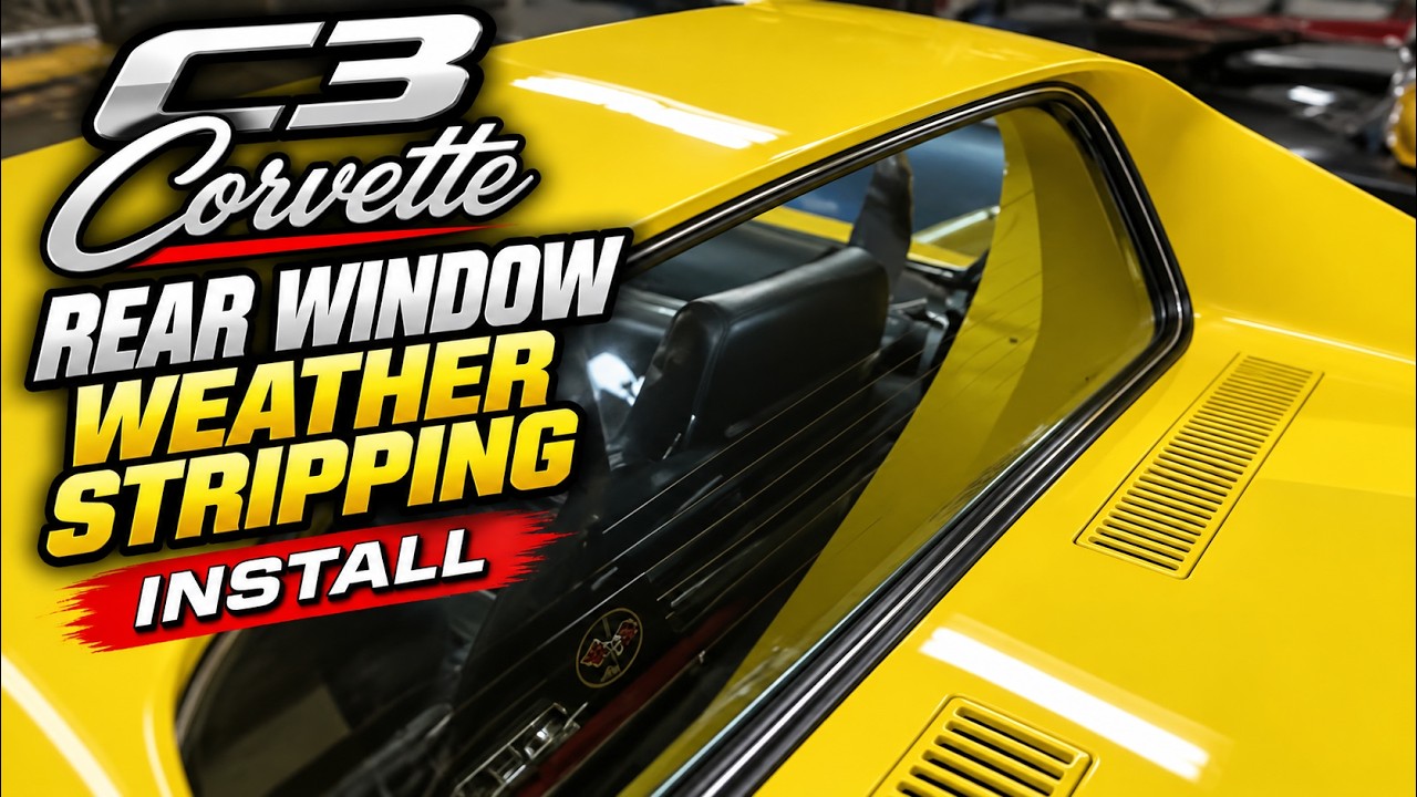 C3 Corvette weather stripping, rear window