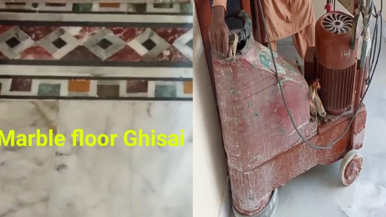 Marble Floor k Ragrai/Ghisai/grinding step by step
