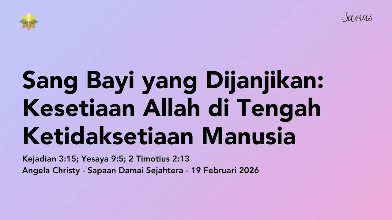 Sang Bayi yang Dijanjikan: Kesetiaan Allah di Tengah Ketidaksetiaan Manusia