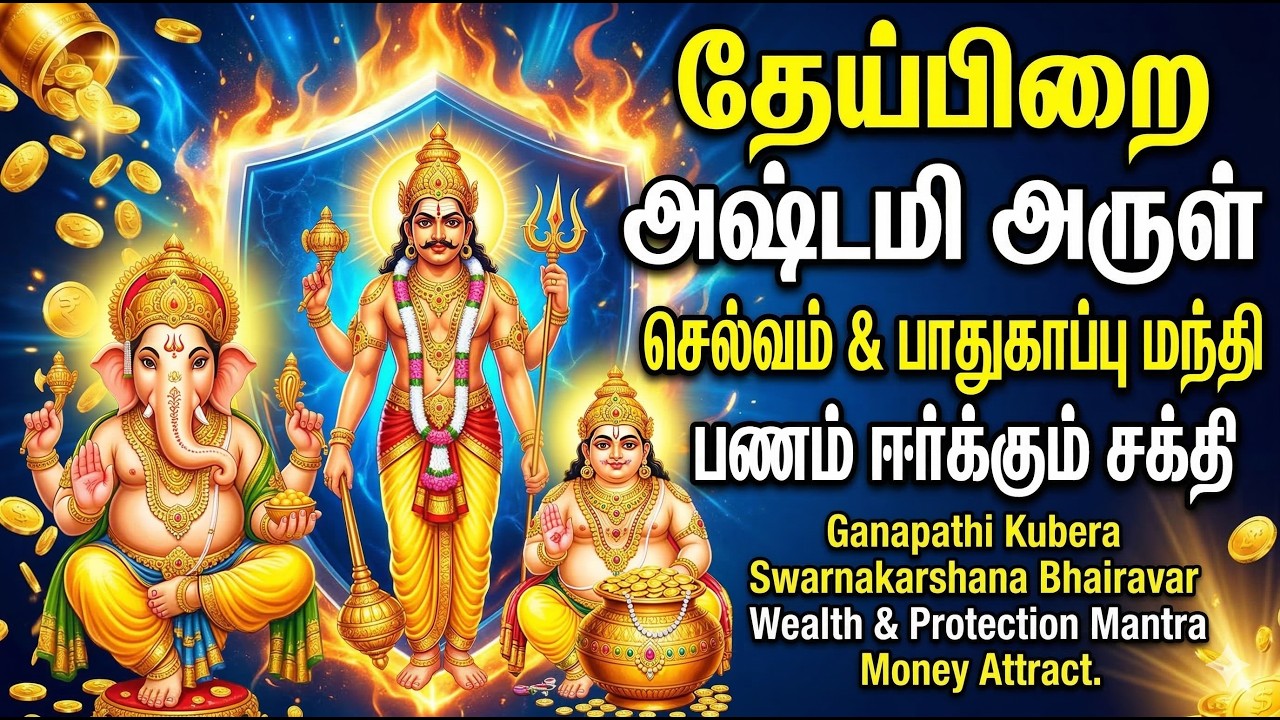 தேய்பிறை அஷ்டமி அருள் 🙏 Ganapathi Kubera Swarnakarshana Bhairavar | Wealth Mantra | Money Attract