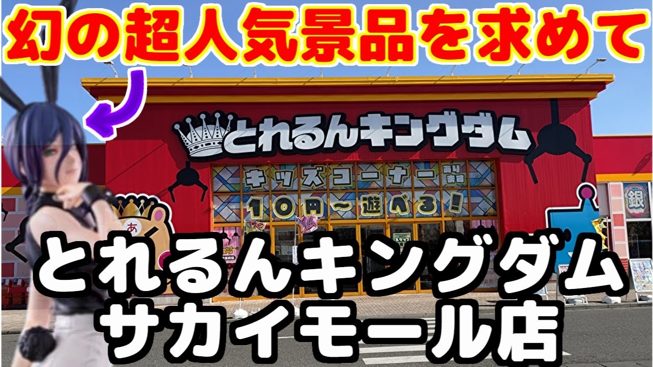 【クレーンゲーム】幻の超人気景品を求めて… とれるんキングダム サカイモール店
