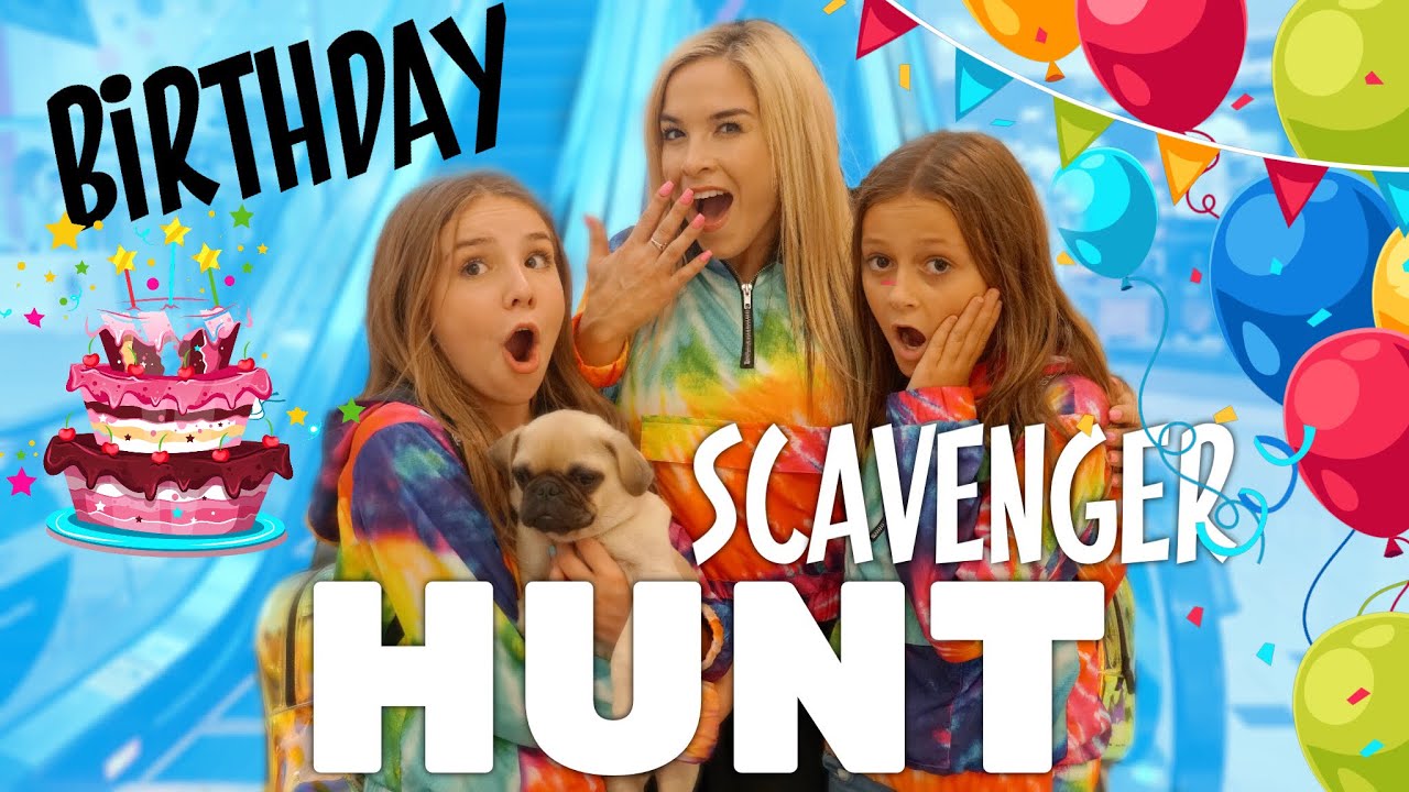 BIRTHDAY SCAVENGER HUNT (What I got for my 11th Birthday) | Piper Rockelle