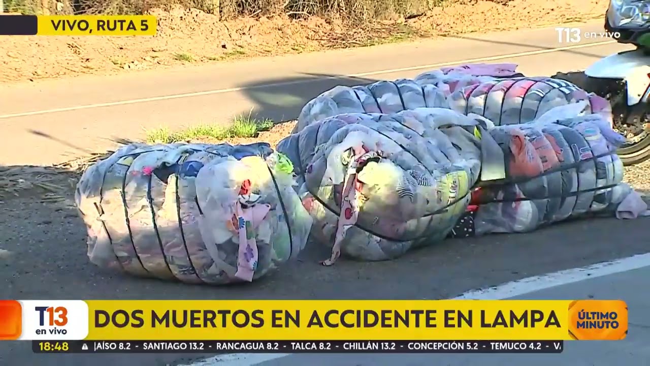 Fatal accidente de camión Lampa: dos personas murieron en la Ruta 5