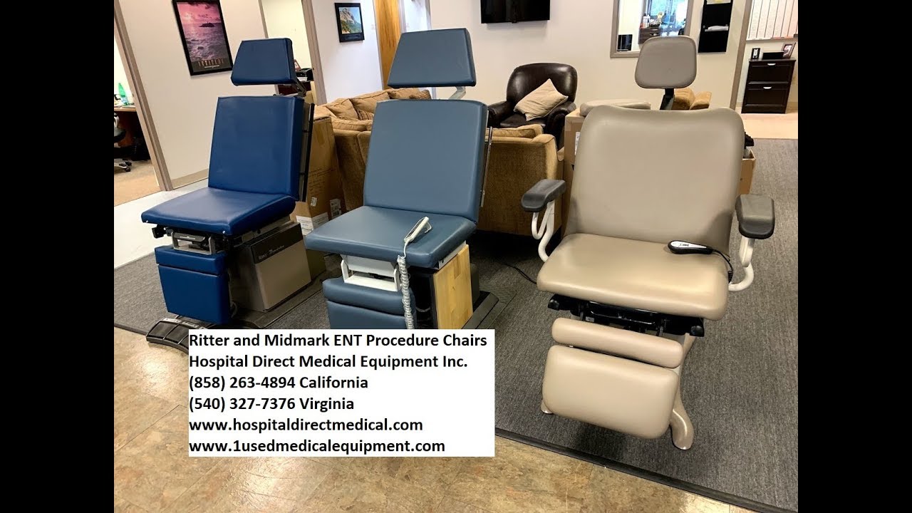 Midmark and Ritter ENT Procedure Chairs