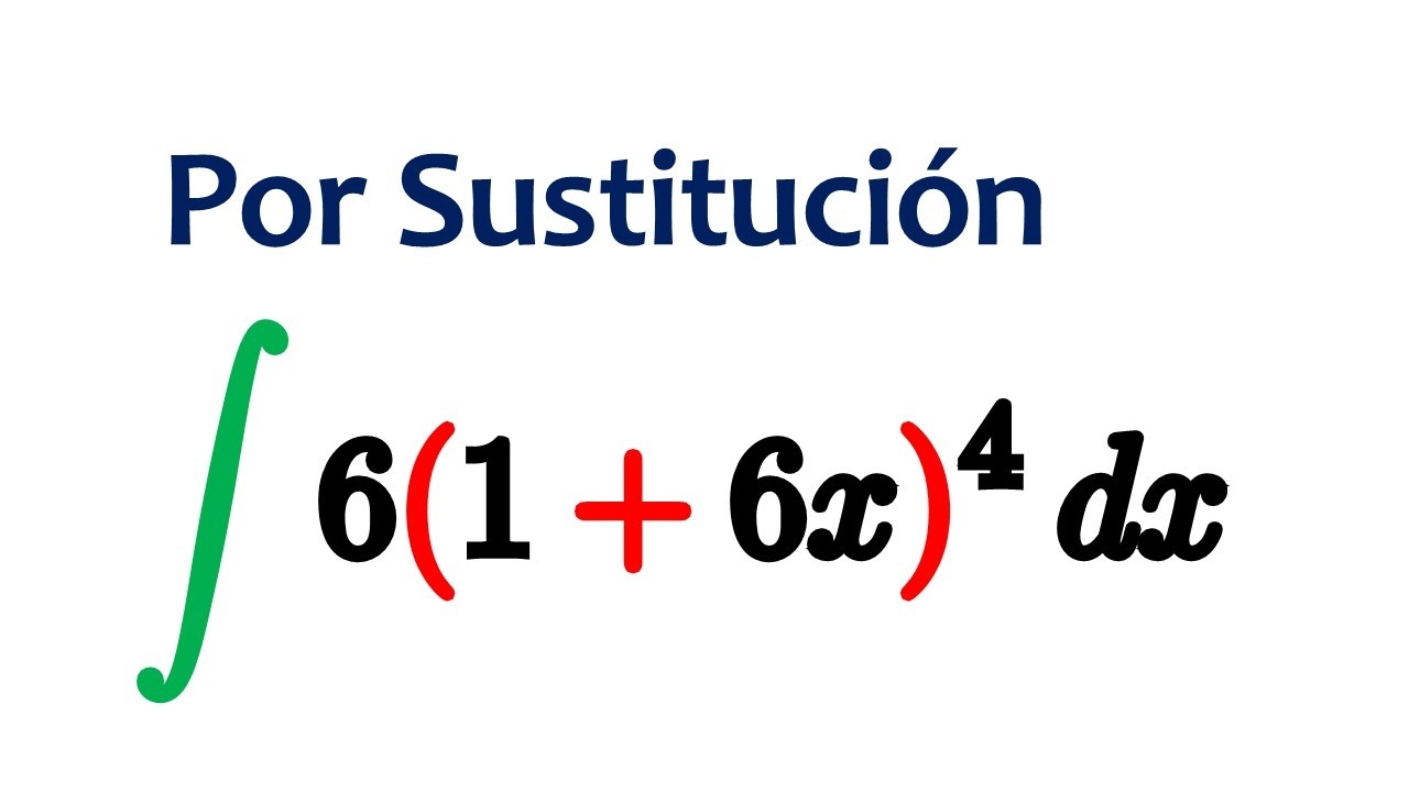 INTEGRALES por CAMBIO DE VARIABLE | EJERCICIO RESUELTO