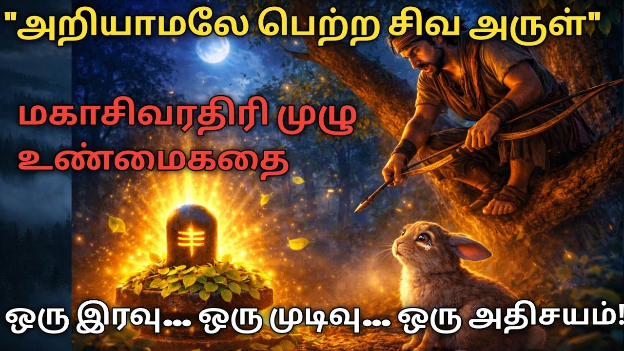 “சிவராத்திரி கதை|வேட்டைக்காரன் கதை|Lord Shiva Miracle Story|Devotional Story|MoralStory in tamil