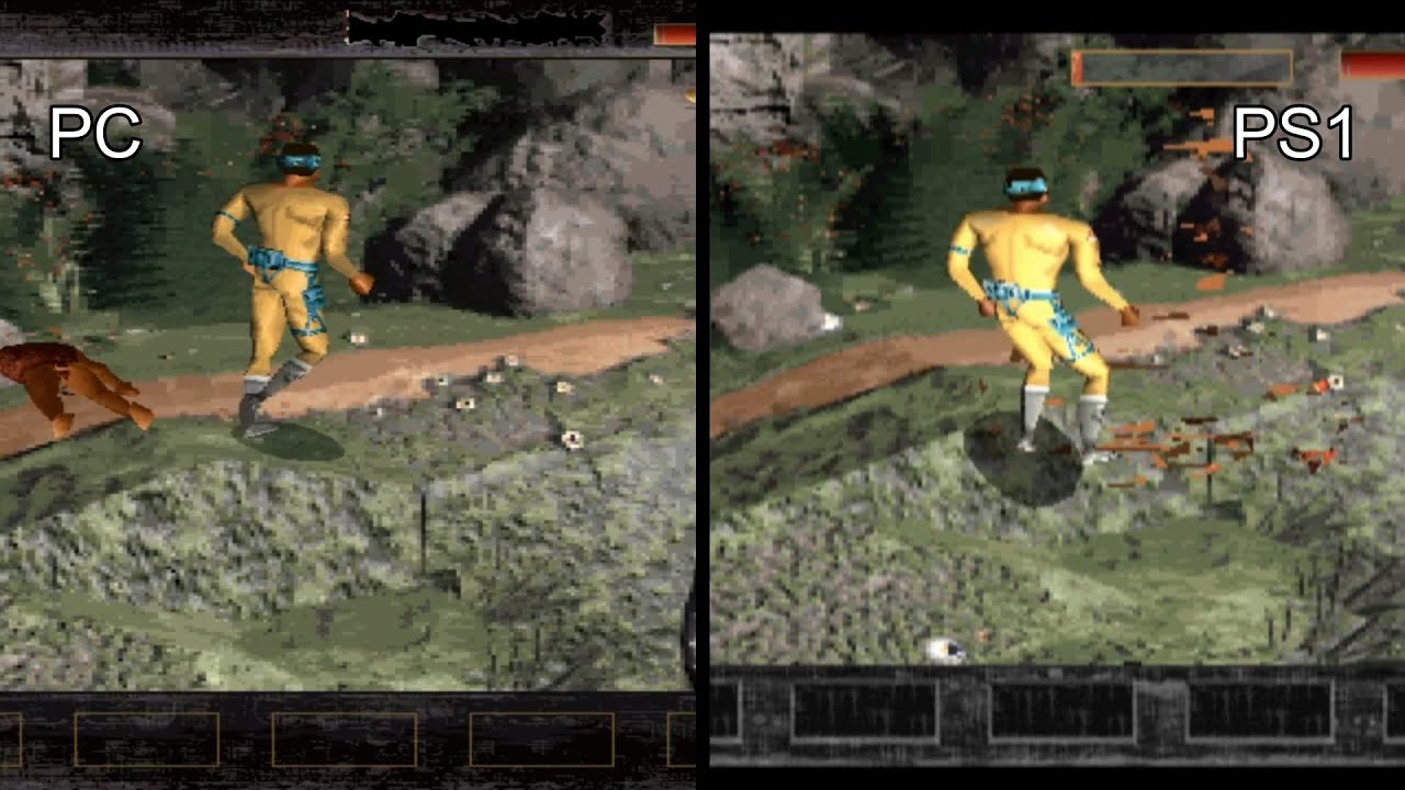 Time Commando PS1 vs PC Differences