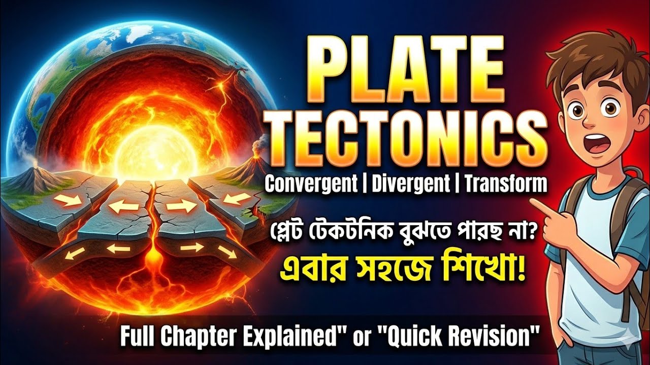Plate Tectonics Theory Explained in Bengali | প্লেট টেকটনিক তত্ত্ব সম্পূর্ণ আলোচনা