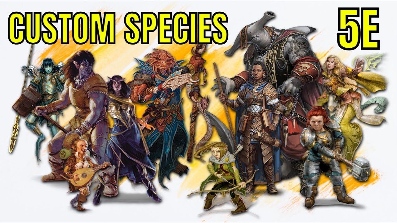 CUSTOM SPECIES for DUNGEONS & DRAGONS 2024 or 5E 🔴#4k LIVE