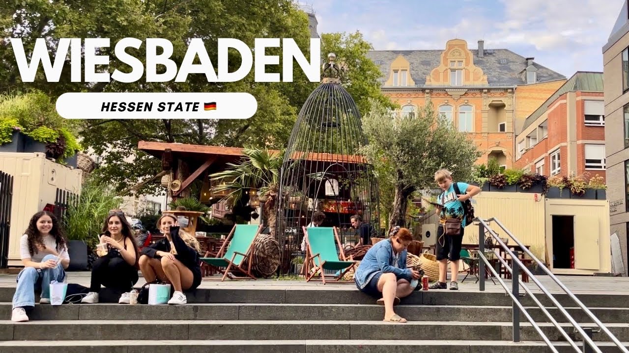 Walking Through the Streets of Wiesbaden Germany 🇩🇪 | 4K 60fps UHD
