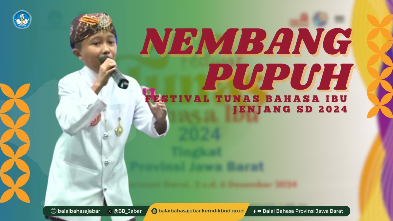 Pemenang III Nembang Pupuh Kategori Putra Jenjang SD, FTBI Jawa Barat 2024