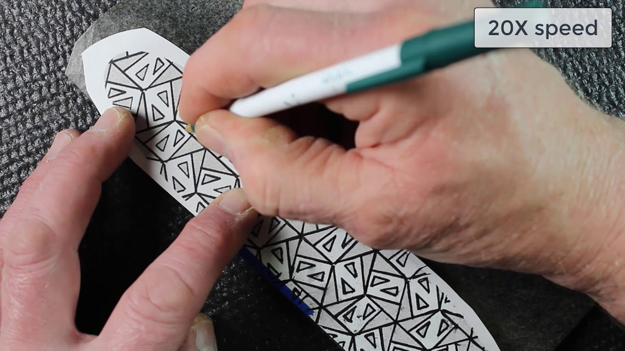 Chip Carving, pattern application, why are you still tracing?