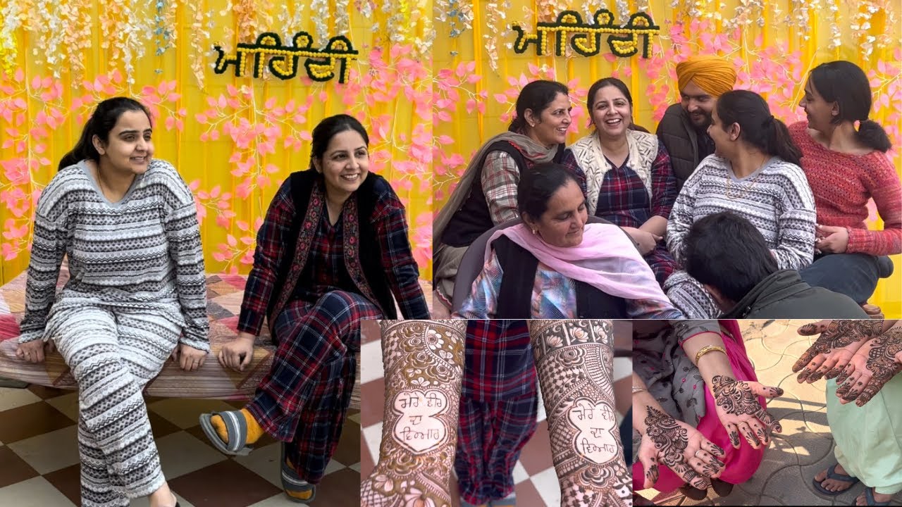 ਅੱਜ ਵੀਰ ਦੇ ਵਿਆਹ ਤੇ ਲਾਈ ਸਾਰਿਆਂ ਨੇ ਮਹਿੰਦੀ🥰ਵੇਖੋ ਕੋਠੇ ਤੇ speaker ਲਾ ਕੇ ਲਾਈਆਂ ਰੌਣਕਾਂ