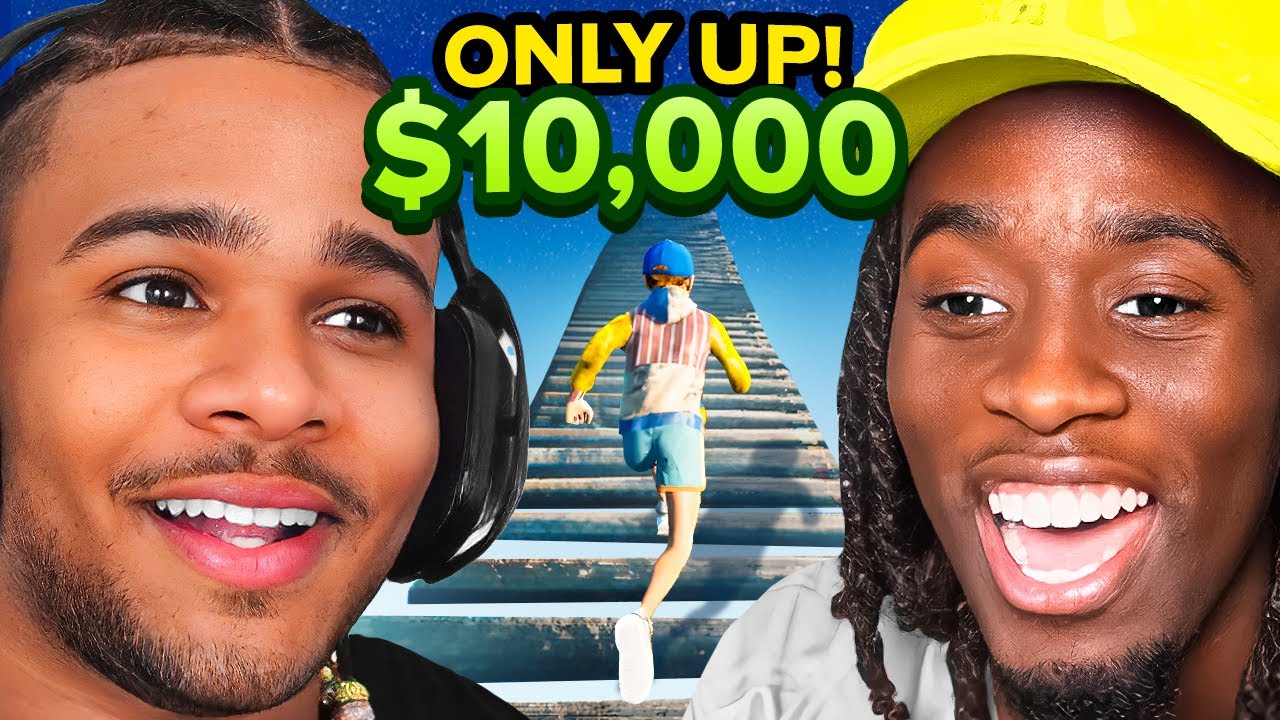 Fanum & Kai Cenat Play For $10,000 On Only Up.. (HILARIOUS)