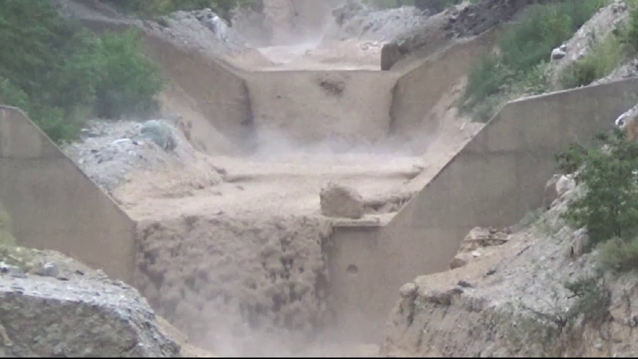 Illgraben 26.07.2019-Debris flow, lave torrentielle, Murgang. Part 2