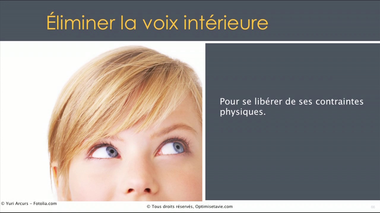 Lecture rapide - éliminer la voix intérieure