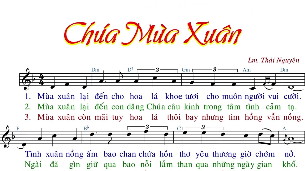 Chúa Mùa Xuân (tập hát) - Thái Nguyên -  AnnaSaoMai