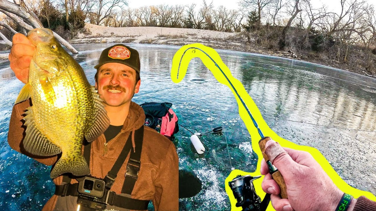 Crappies & Cats & Bass, oh my! Ice fishing for my PB crappie & MORE!