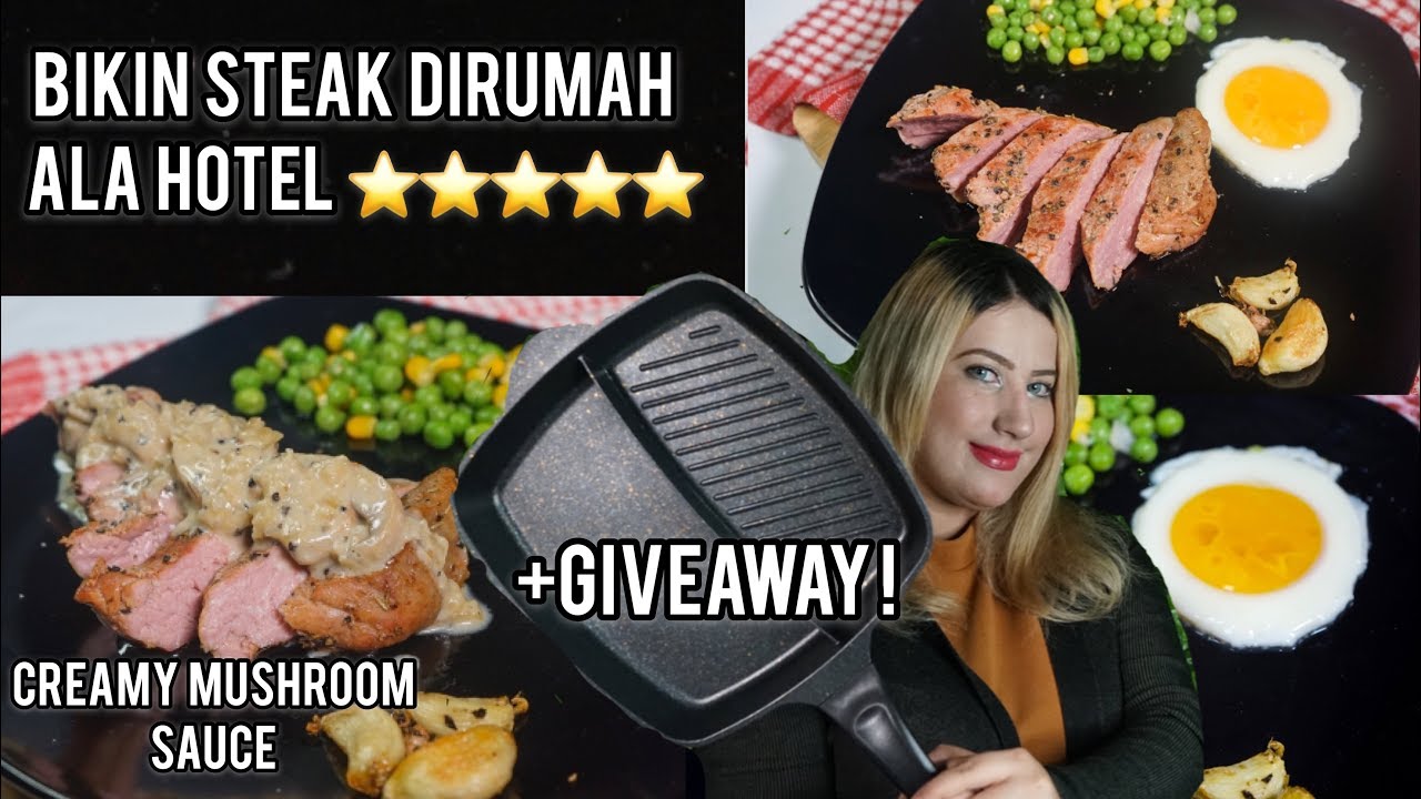 COOKING WITH TASYI : EP 18 - RESEP  RAHASIA STEAK TERENAK ! BIKIN DIRUMAH RASA HOTEL BINTANG 5