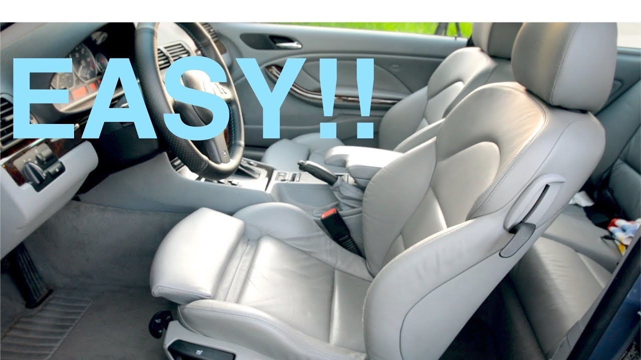 BMW E46: seat swap in under 4 minutes. New manual M3 seats!