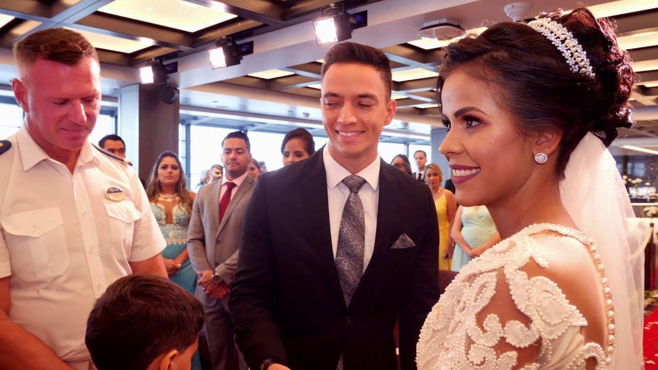 Casamento a bordo do navio Msc Seaview Maryelle e Miquéias 09-15 de março de 2019.