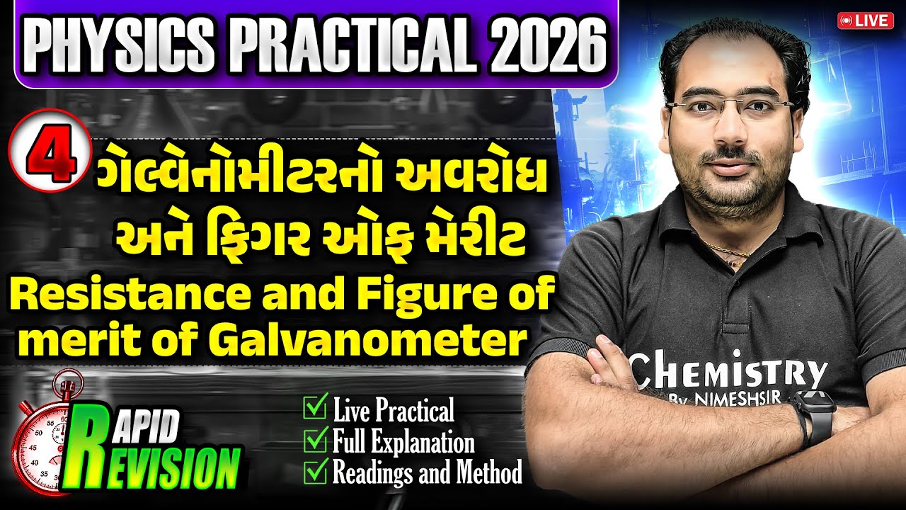 Resistance and Figure of merit of Galvanometer | ગેલ્વેનોમીટરનો અવરોધ અને ફિગર ઓફ મેરીટ