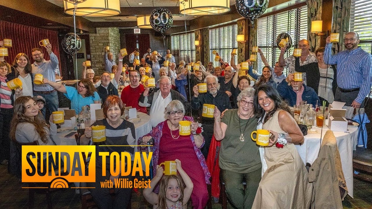Fan celebrates 90th birthday with record 40 Sunday TODAY mugs