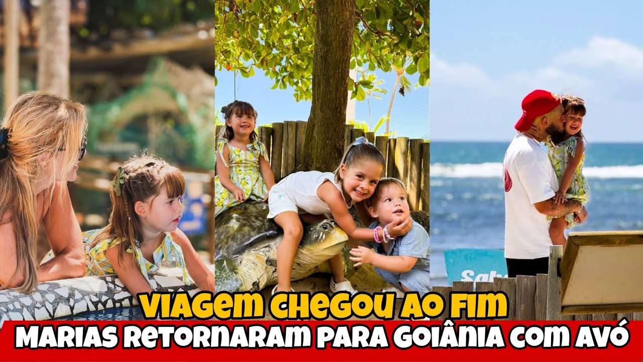 Zé Felipe se despede dos filhos após fim de semana na Bahia 