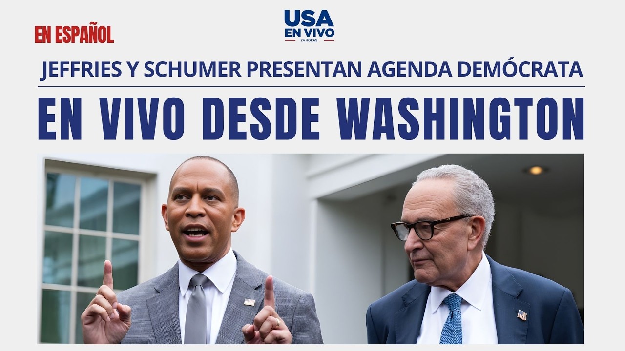 EN VIVO Jeffries y Schumer ofrecen conferencia de prensa sobre la agenda demócrata | USA EN VIVO 🔴