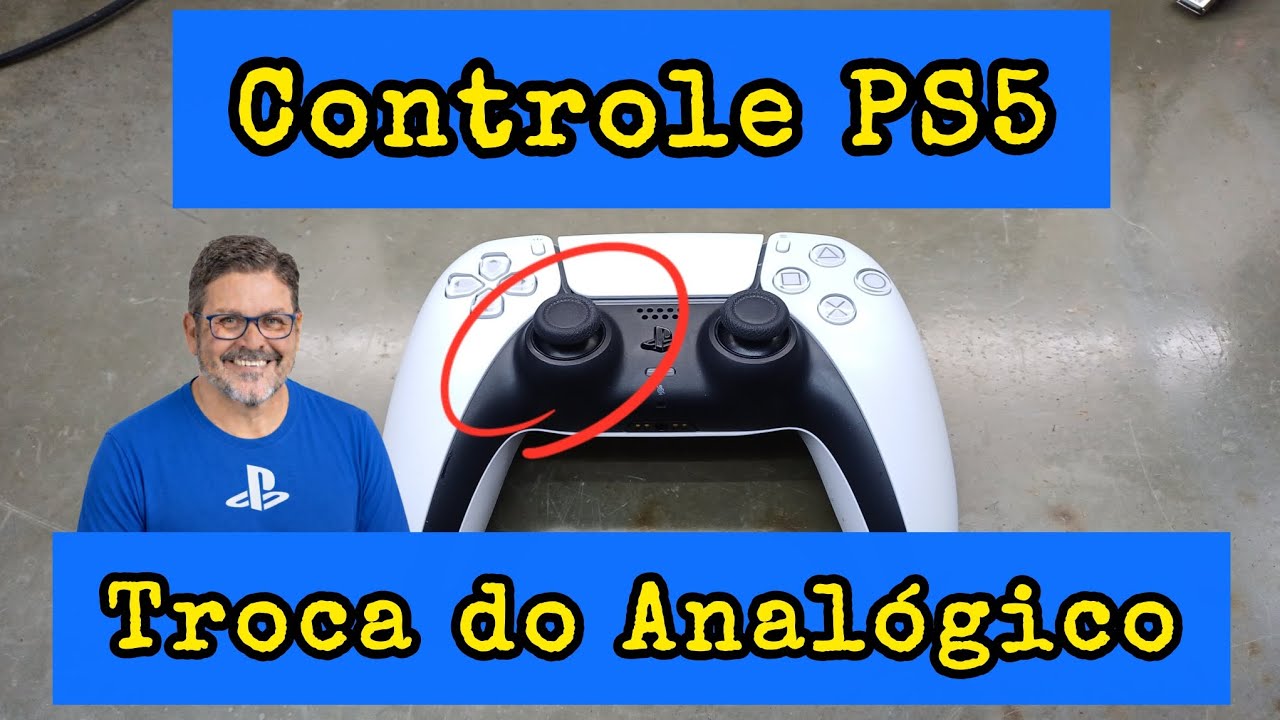 Reparo Controle PS5 Troca do Analógico Dia a Dia na Bancada 