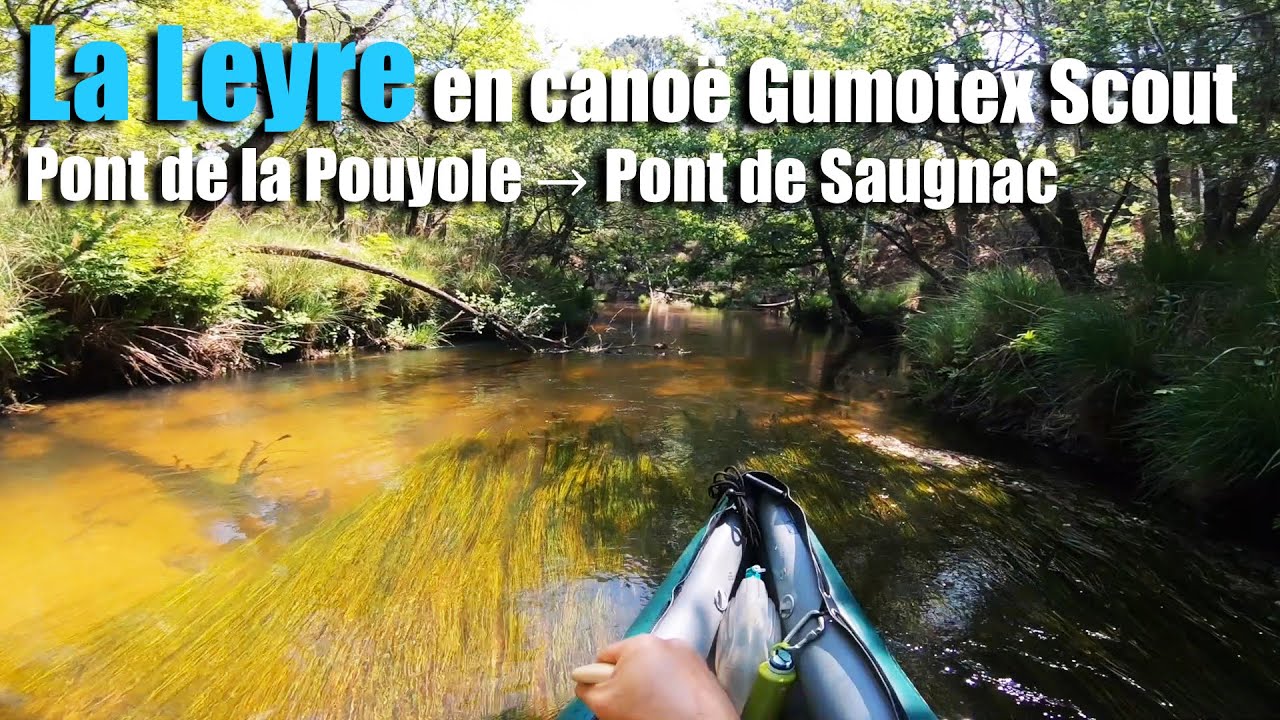 La Leyre en canoë entre le pont de la Pouloye à Trensacq et le pont de Saugnac, Landes
