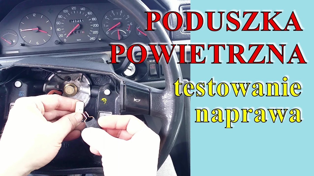 Poduszka powietrzna. Gaszenie kontrolki.