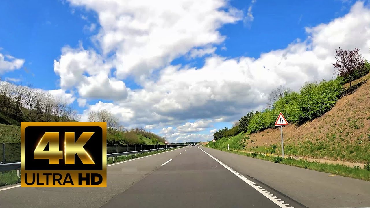 Hungary, from Croatian to Austrian Border in 40 minutes - 4K