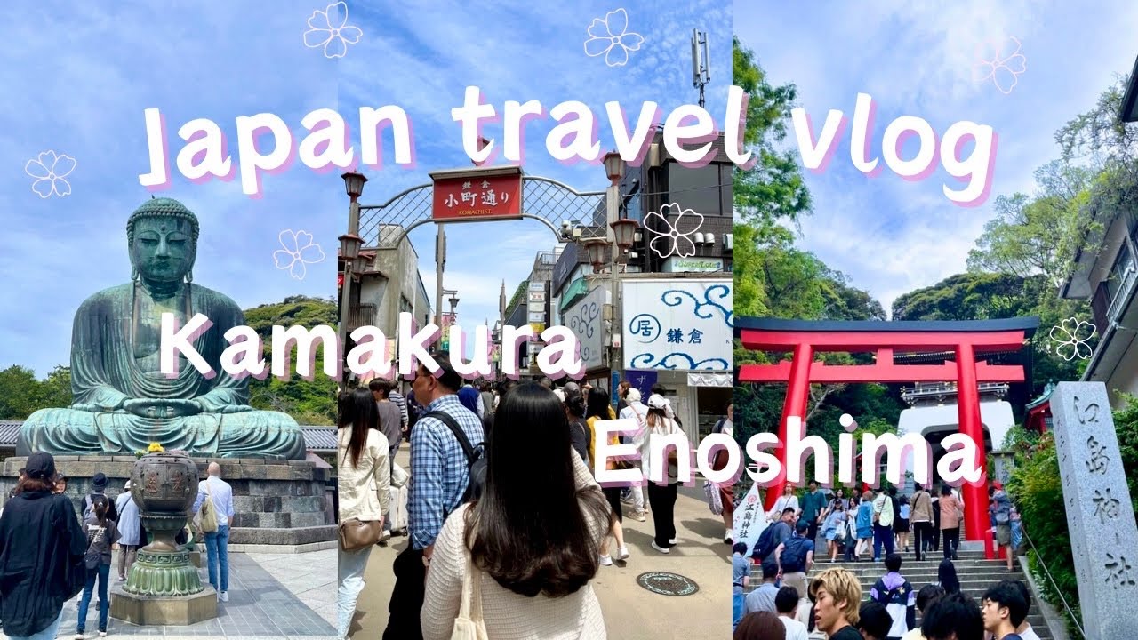 Japan travel vlog 🇯🇵 day trip to Kamakura 🚃 & Enoshima ⛩ from Shinjuku
