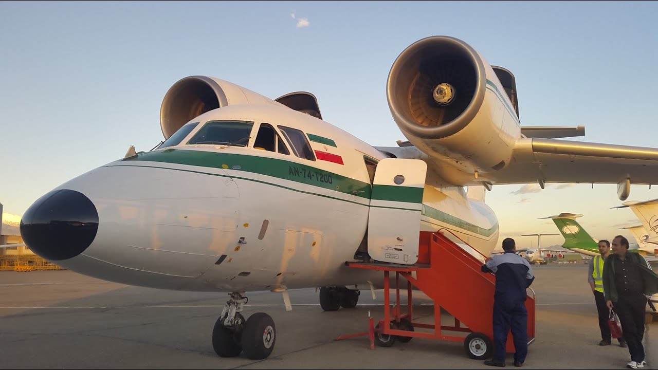 Pouya Air Antonov An-74 Flight, Iran - Window View
