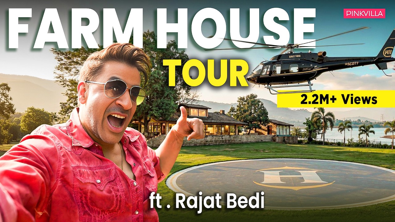 Helicopter Entry at Rajat Bedi’s LUXURIOUS 100-Acre Farmhouse | The Ba***ds of Bollywood | PINKVILLA