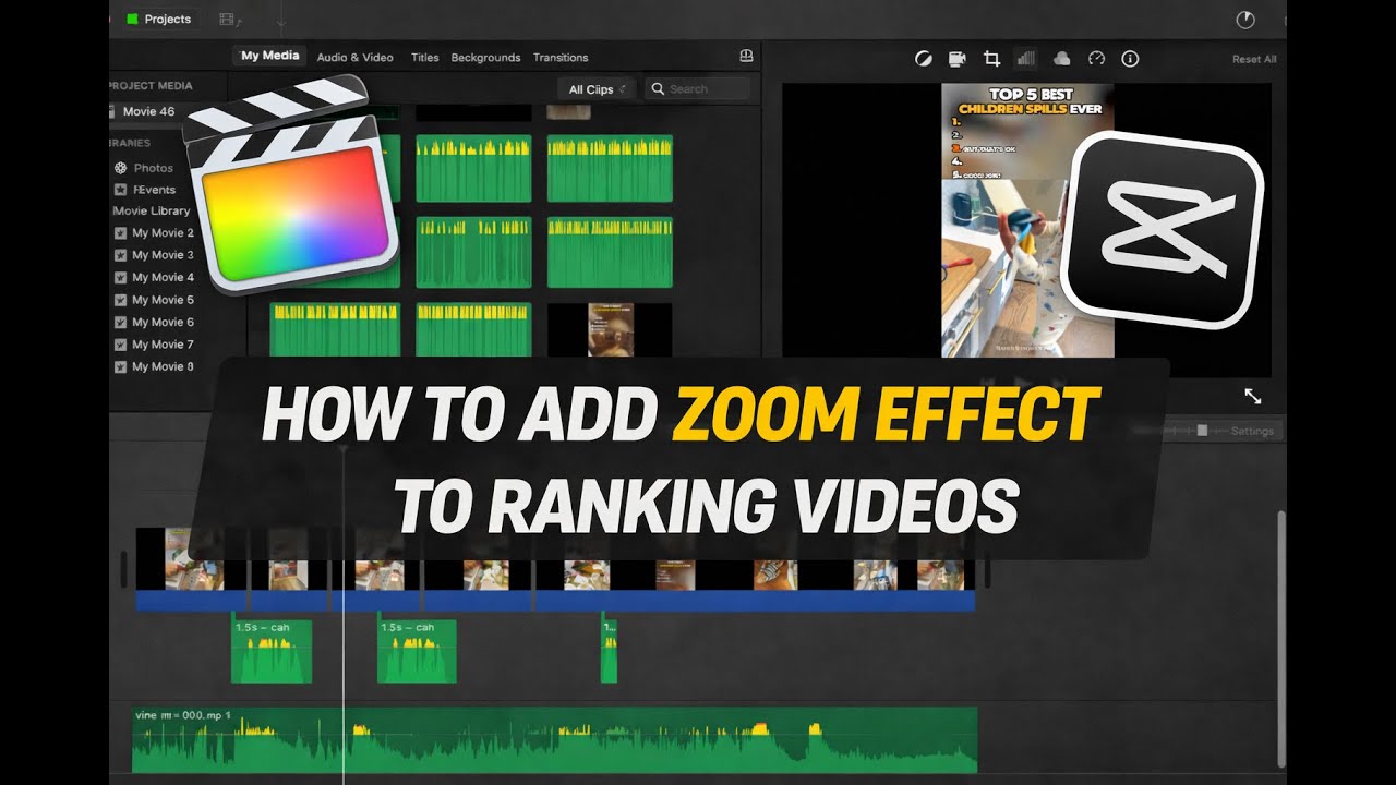 How To Add Zoom Effect To Ranking Videos | Tutorial
