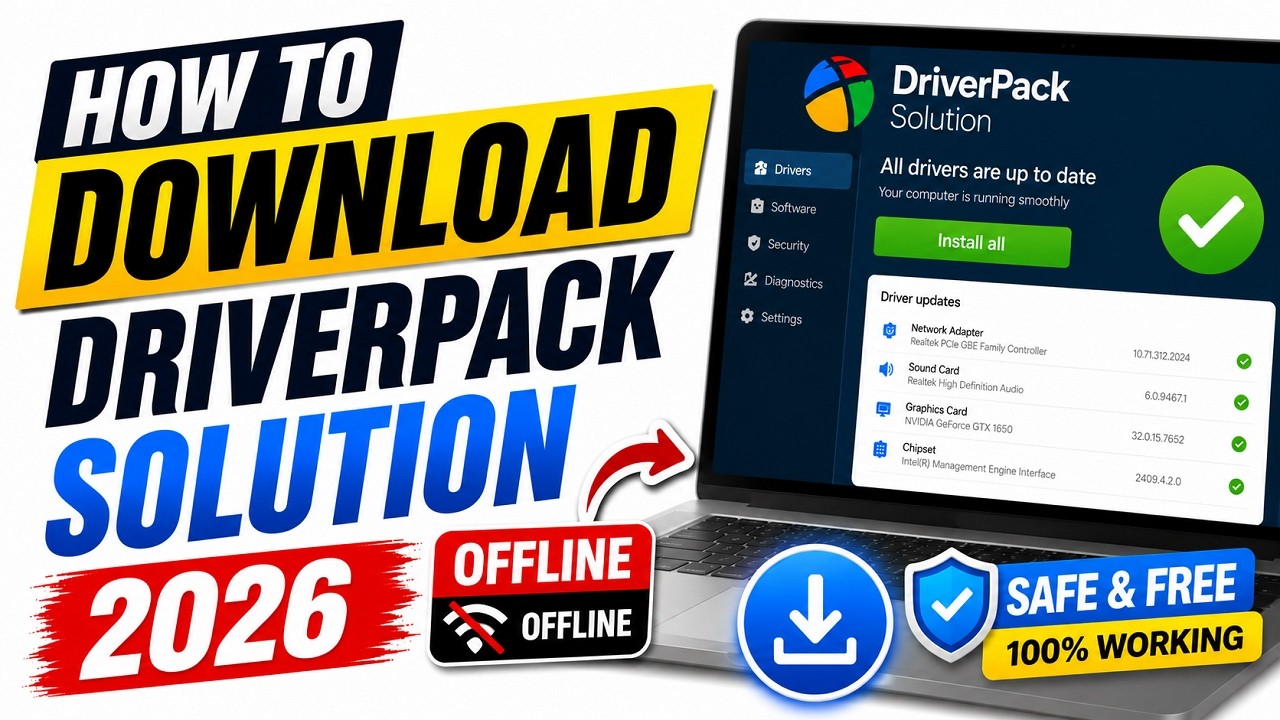 How to Download DriverPack Solution 2026 | Driver Pack Solutions offline full Setup