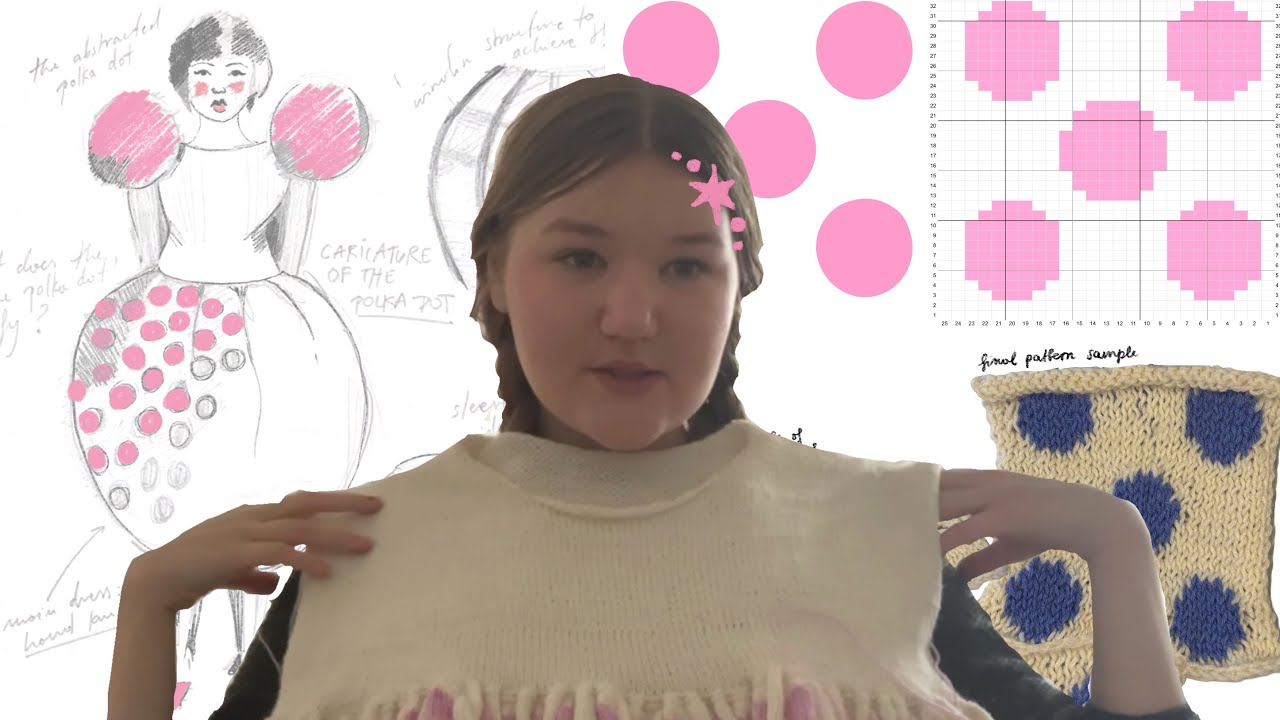 making my dream polka dot dress (knit)