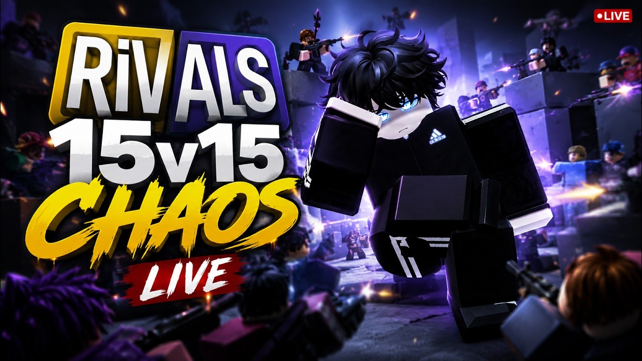 🔴LIVE ROBLOX RIVALS 15V15 CHAOS IN PRIVATE SERVER🔥| Road to 25K Subscribers🔴