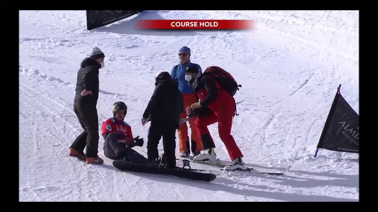 CRASH & CONCUSSION - Jakob Dusek @ Reiteralm (2020/21 Boardercross World Cup)