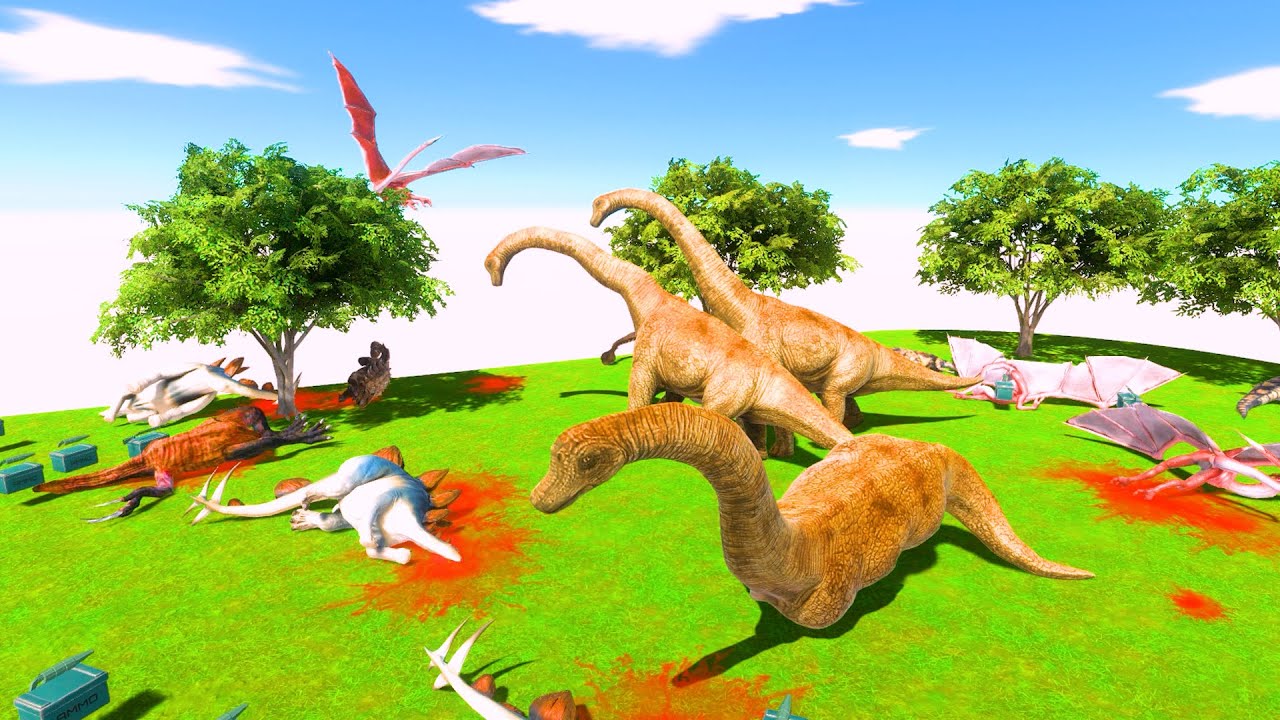 Can I Survive a Dinosaur Attack in ARBS? 😱🦖 all animal fight