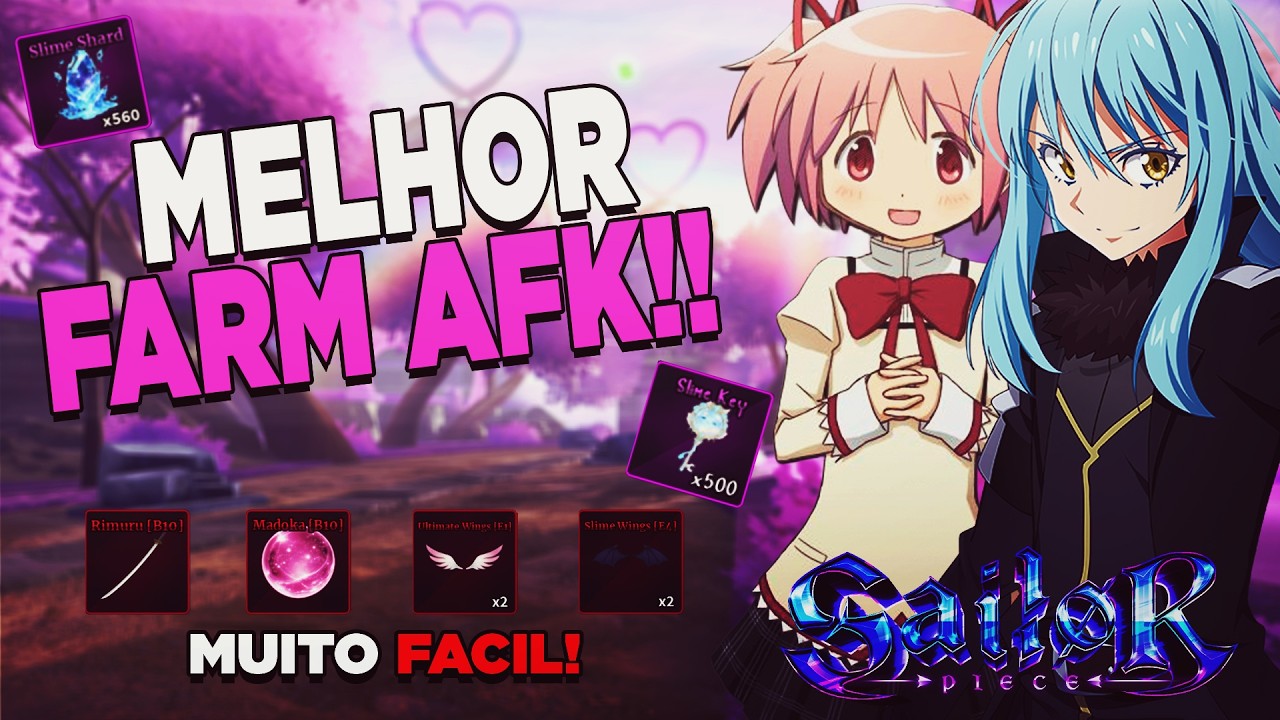 MELHOR FARM AFK do RIMURO e MADOKA no SAILOR PIECE do ROBLOX!