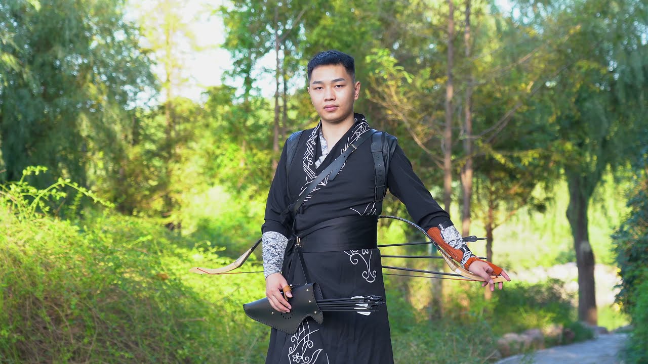 HuntingDoor Traditional Recurve Mongolian Horse Bow Carbon Arrows Kit For Target Shooting Hunting