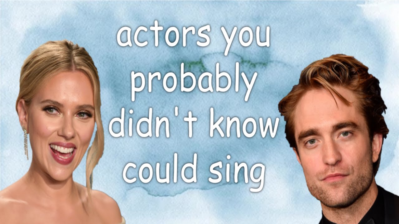 actors you probably didn't know could sing