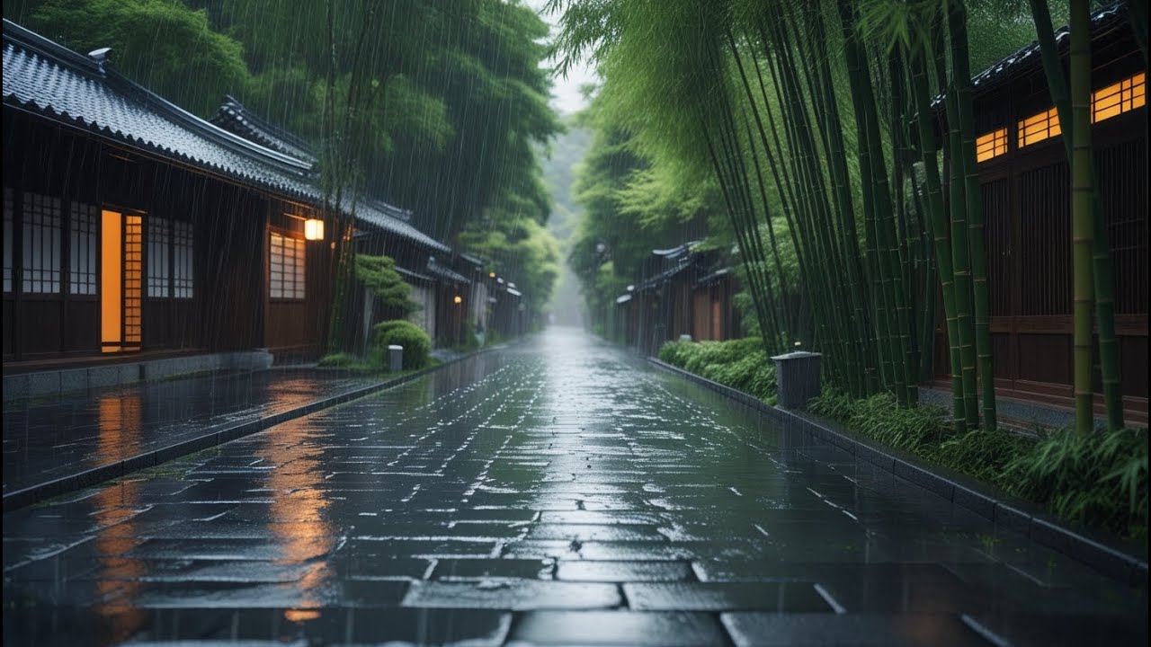 Warm Fire and Rainstorm – Sleep Ambience