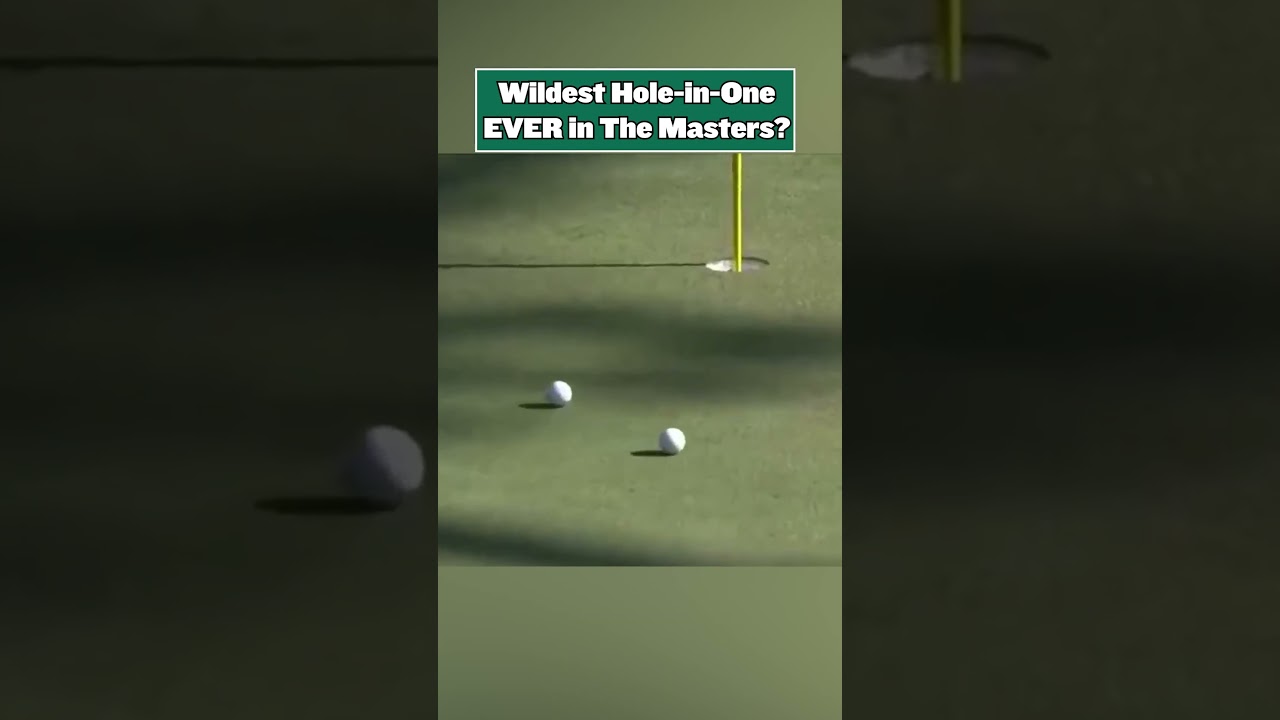 Самый безумный удар с одного удара в истории турнира Masters?! ⛳️